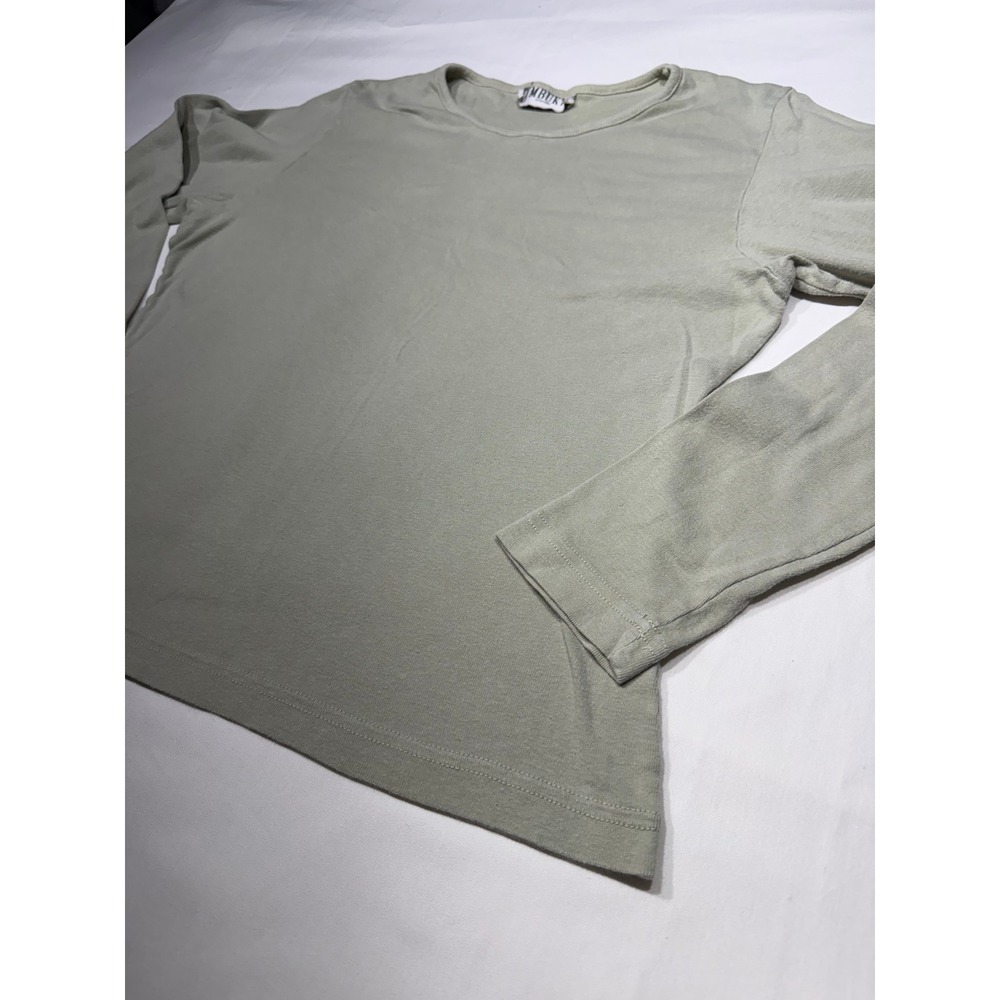 Vintage Timbuktu Station Sage Green Long Sleeve Crewneck Top Women L - Picture 5 of 6
